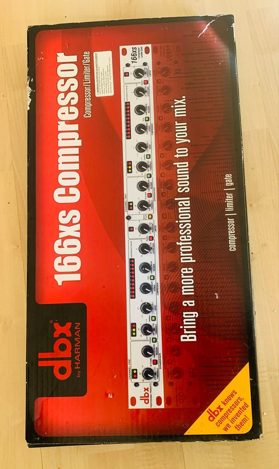 dbx 166xs Compressor / Limiter / Gate (In originele doos!), Ophalen, Zo goed als nieuw, Compressor