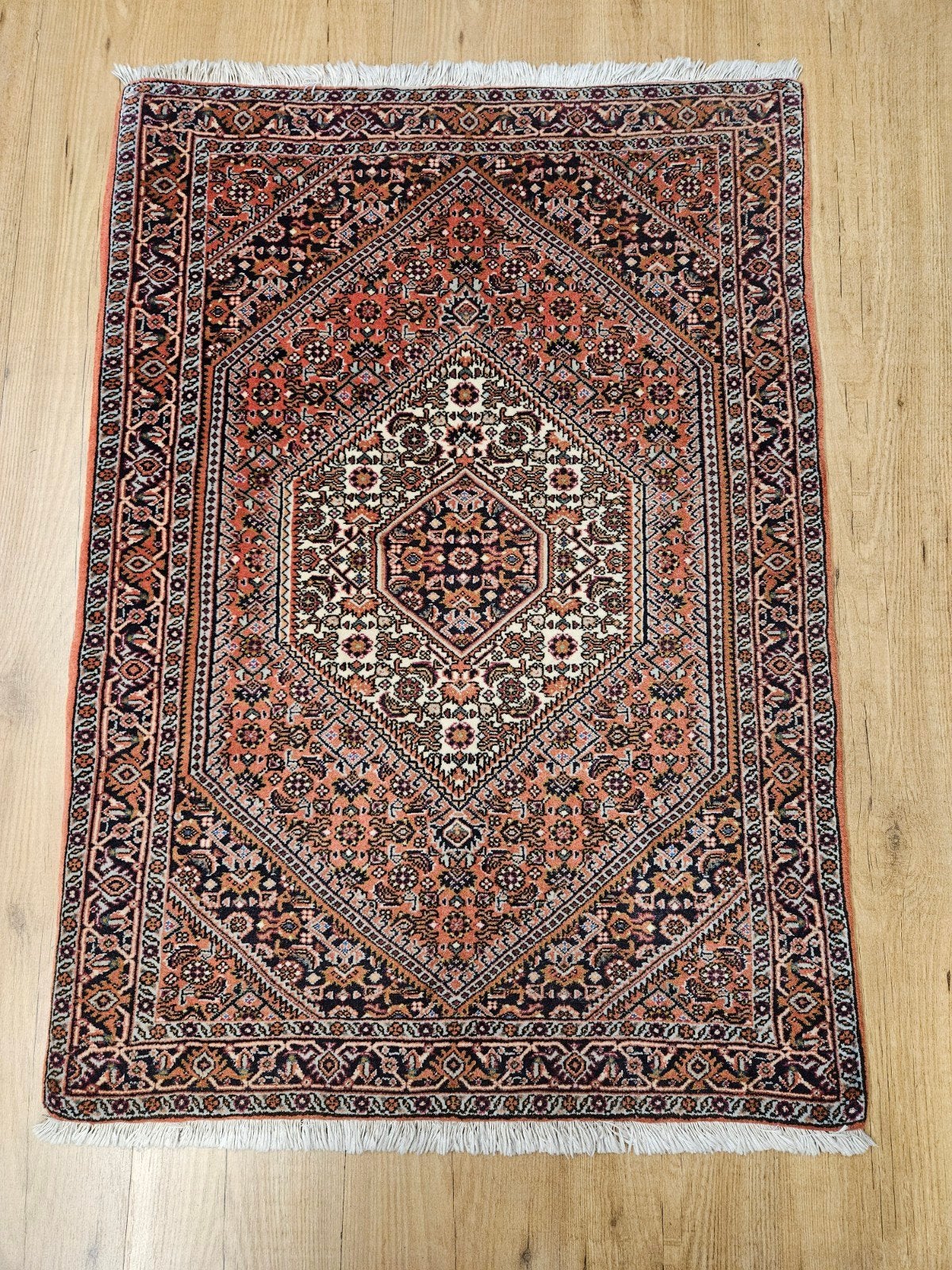 Handgeknoopt perzisch tapijt bidjar 110x74, Info@SlatsAntiek.nl, Tweedehands, Tweedehands, 100 tot 150 cm
