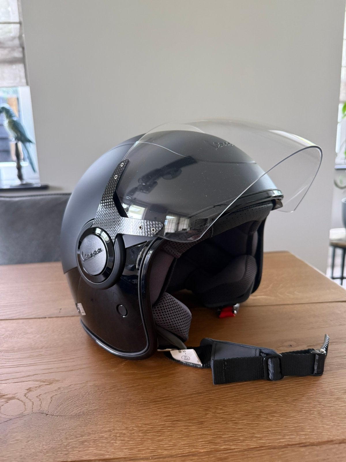 Nieuwe originele Vespa helm VJ Double Black – maat L, Fietsen en Brommers, Brommerhelmen, Ophalen of Verzenden, Nieuw, Large