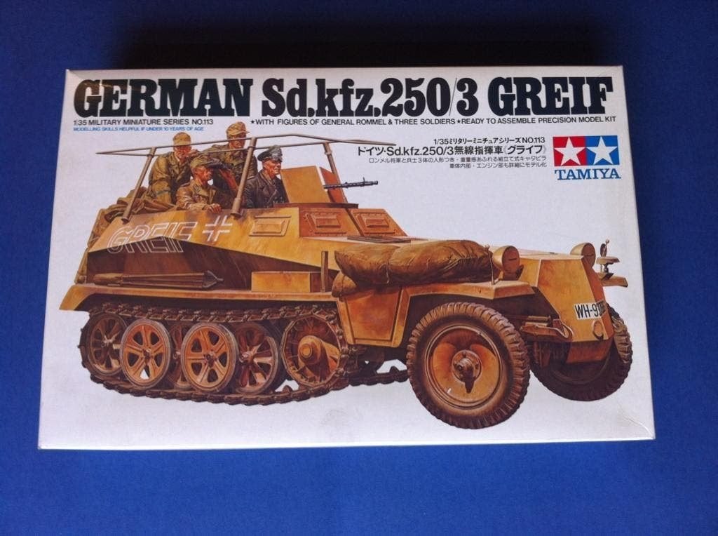 Tamiya	35113	German Sd.kfz.250/3 Greif 	1/35, Tank, Verzenden, 1:32 tot 1:50, Nieuw