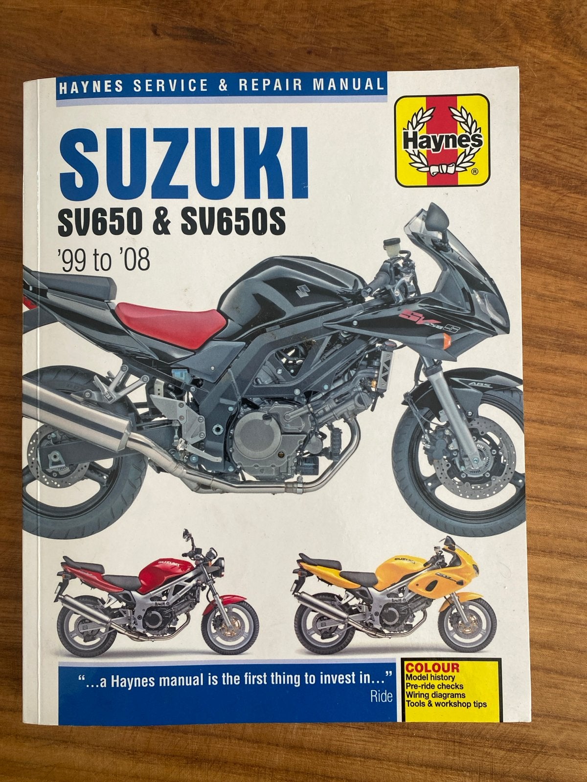 Haynes Service & Repair Manual Suzuki SV650 & SV650S ('99-'0, Motoren, Handleidingen en Instructieboekjes, Ophalen of Verzenden
