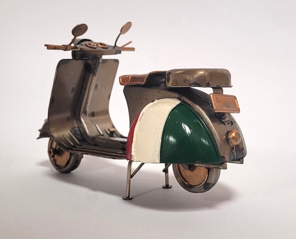 Vespa Scooter Italie metalen miniatuur model decoratie, Ophalen of Verzenden, Nieuw, Auto's
