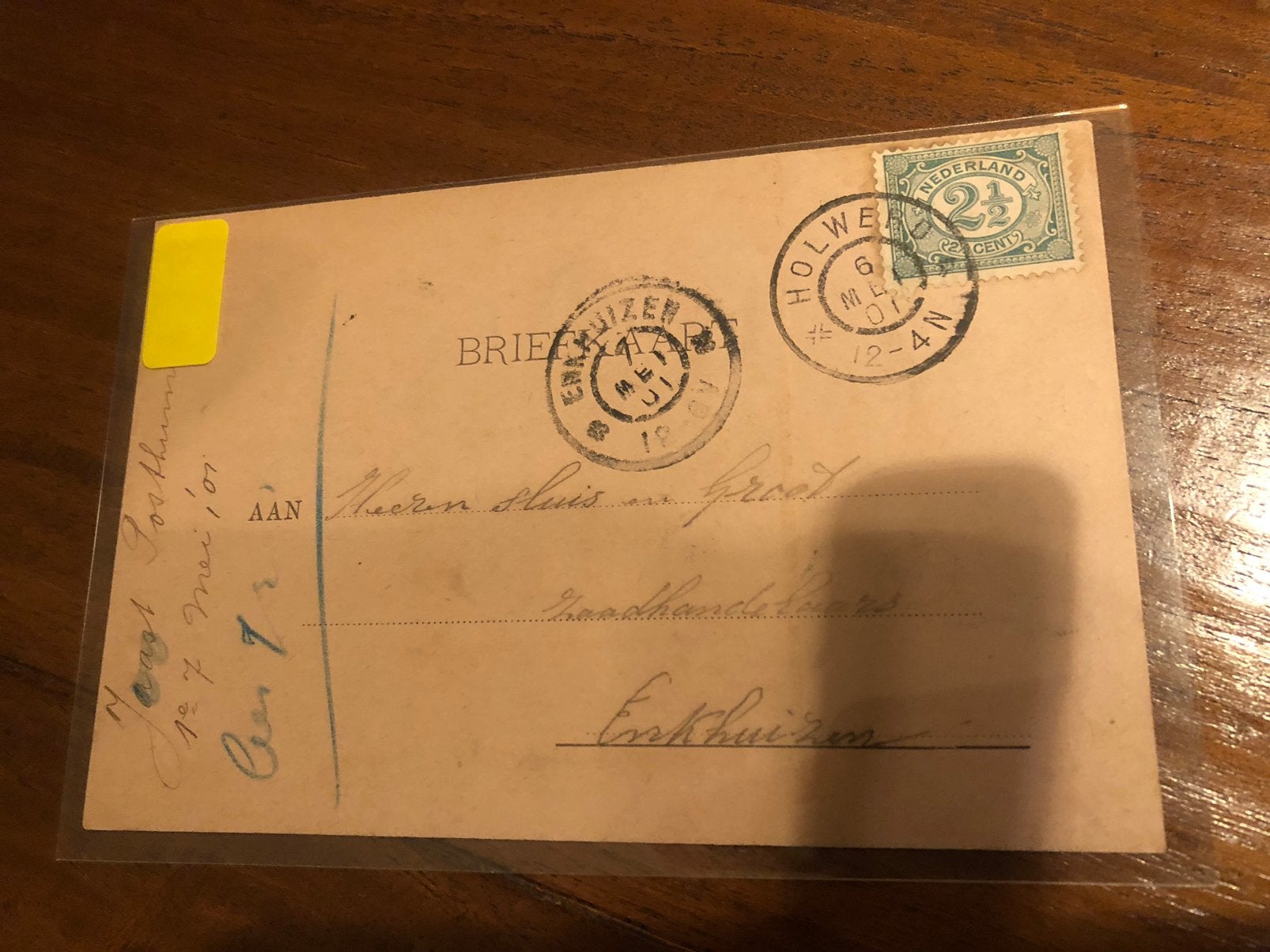 146 Ned Grootrond HOLWERD, Postzegels en Munten, Brieven en Enveloppen | Nederland, Ophalen of Verzenden, Briefkaart
