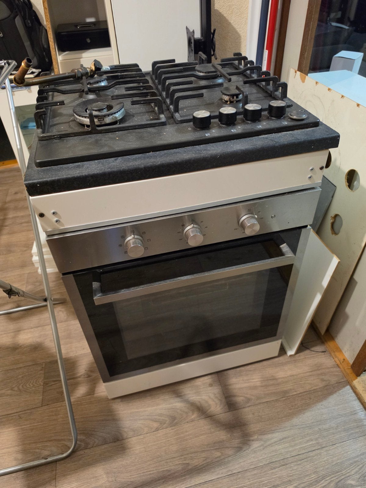 Gasfornuis met oven - Gebruikt, goede staat, Ophalen, Gebruikt, 60 cm of meer, 4 kookzones