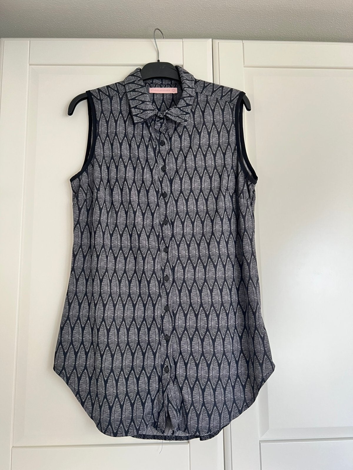 Studio anneloes poppy summer leaf blouse L zwart/grijs, Zwart, Maat 42/44 (L), Ophalen of Verzenden, Zo goed als nieuw