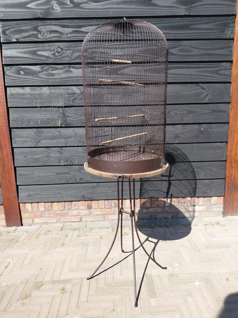 Vogelkooi met standaard, van het merk Zolux 48x48x74 cm, Ophalen, Zo goed als nieuw, Metaal, Vogelkooi