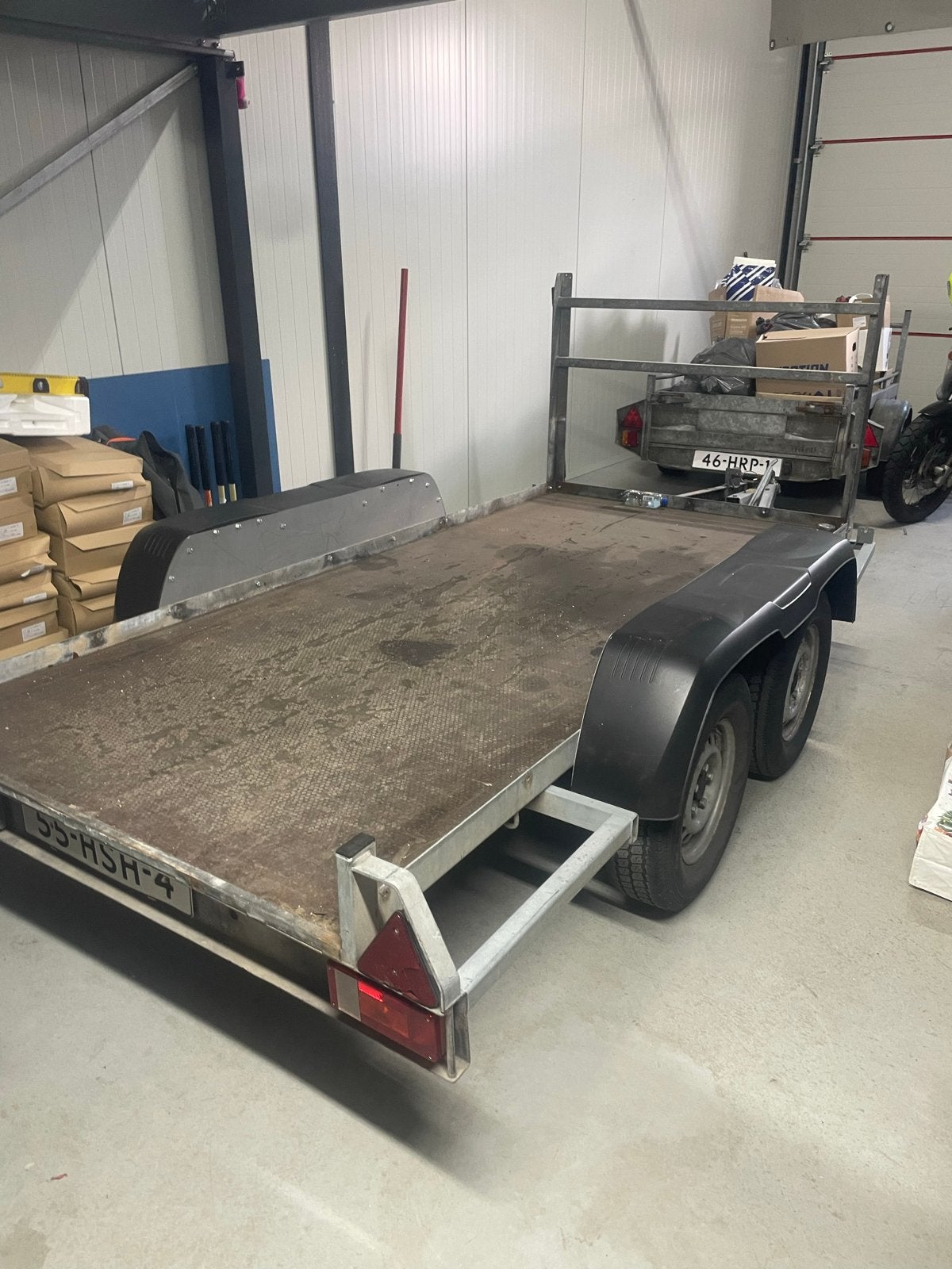 Te koop 1 x aanhangwagen en 1 motoraanhanger, Auto diversen, Ophalen, Gebruikt