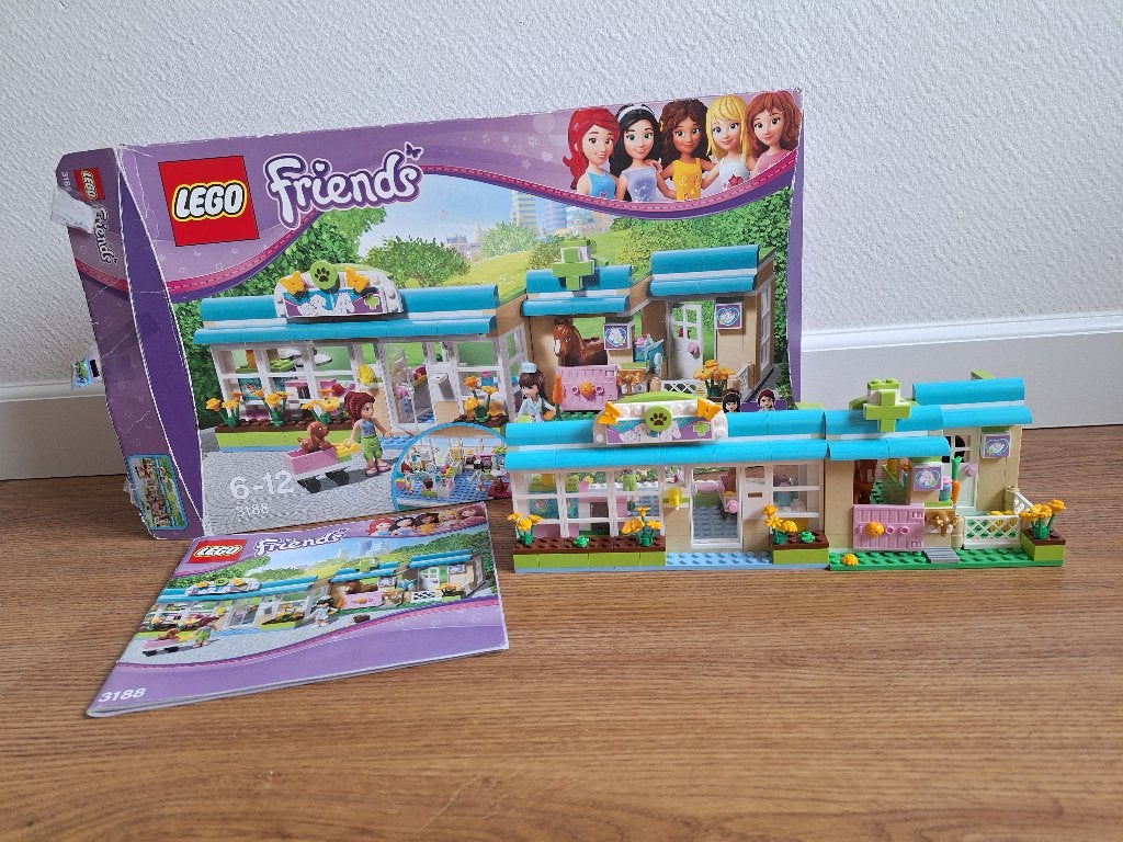 Lego friends drukke dierenkliniek 3188, Ophalen of Verzenden, Gebruikt