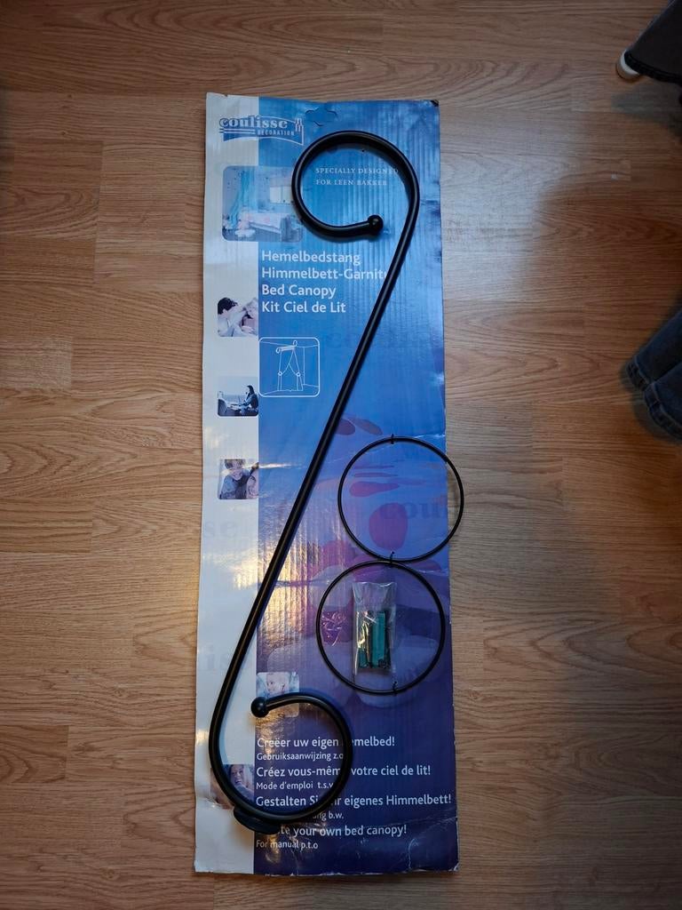 Hemelbedstang / Bed Canopy Kit - Zwart Metaal, Ophalen, Zwart, Overige maten, Metaal