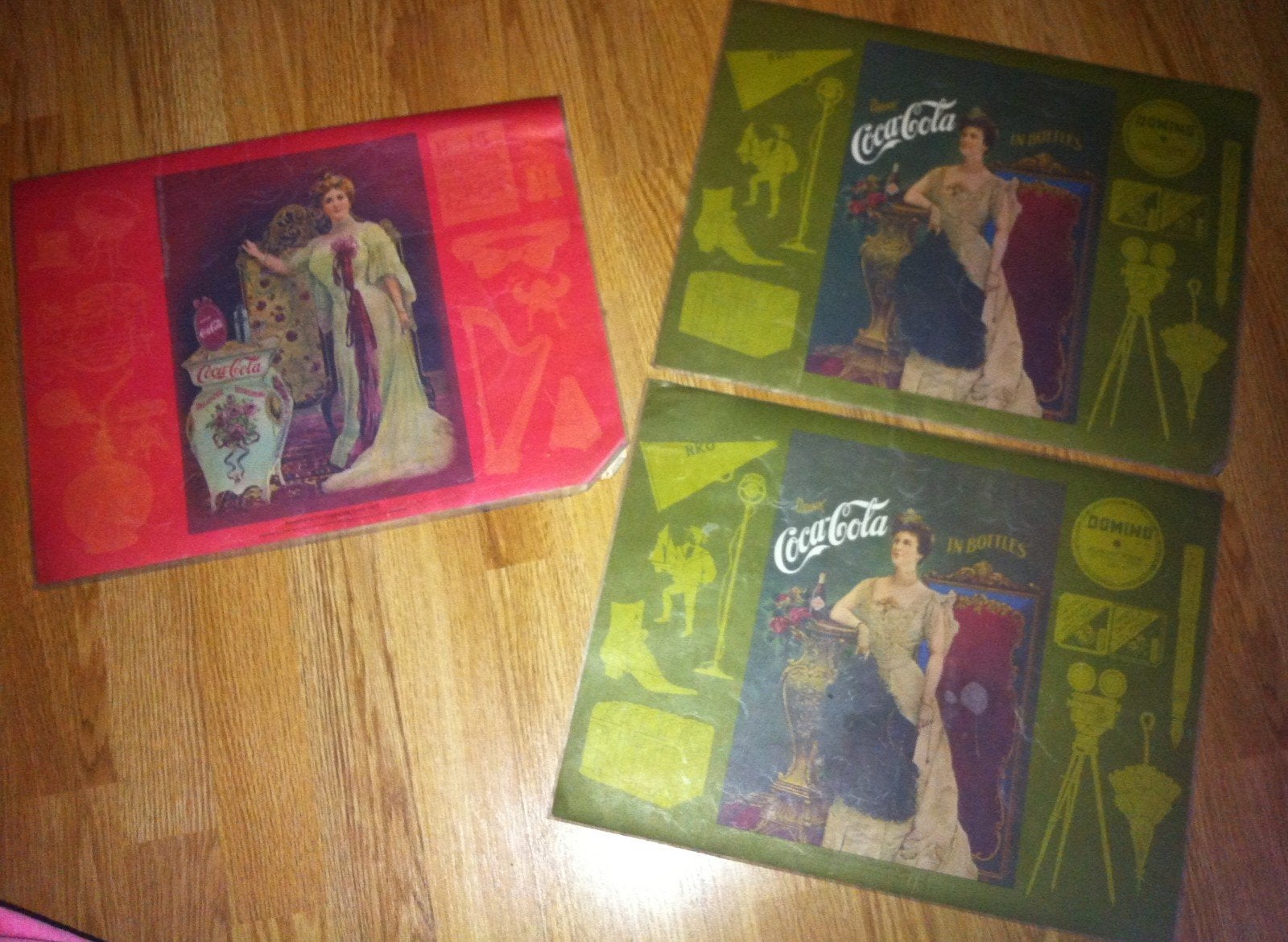 Vintage Coca Cola placemats, Ophalen of Verzenden, Gebruikt, Gebruiksvoorwerp