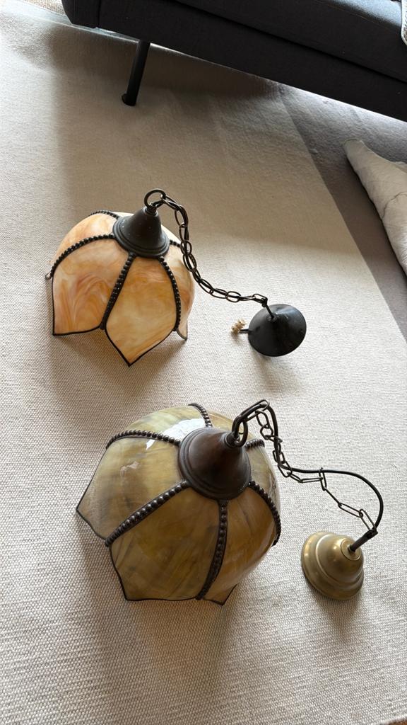 Lamp Tiffany-stijl, Ophalen, Gebruikt