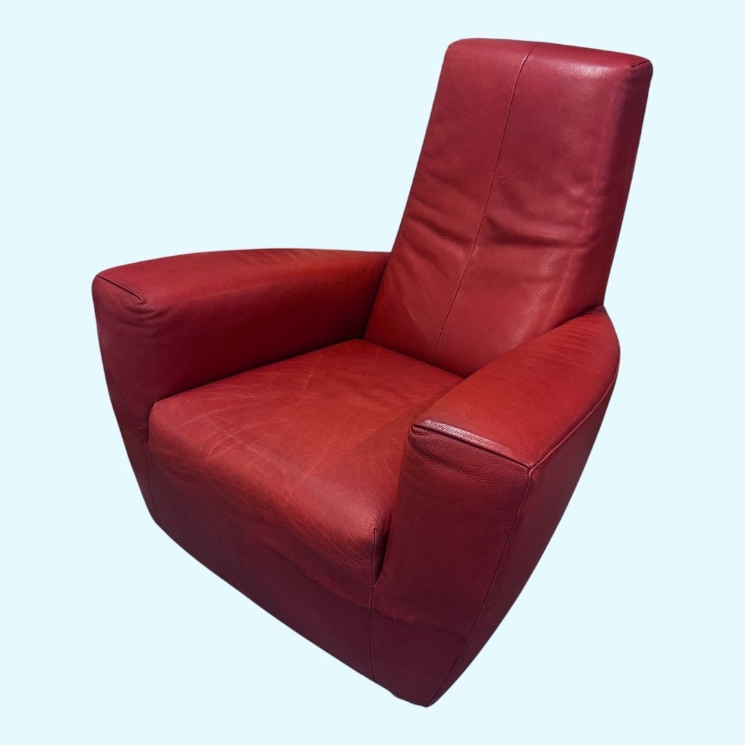 Longa fauteuil van Gerard van den Berg voor Label, Ophalen, Gebruikt, 50 tot 75 cm, Leer