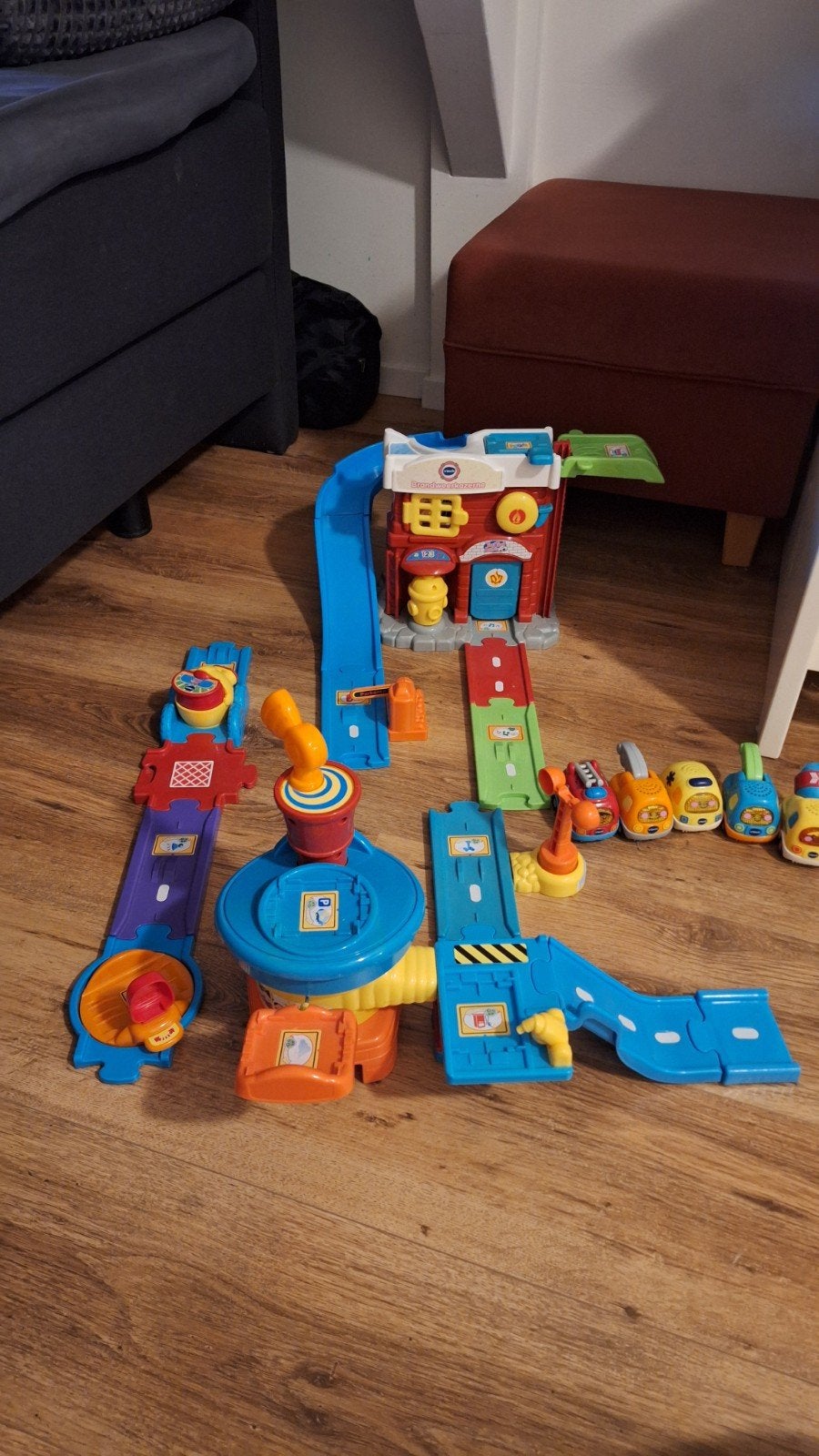 VTech Toet Toet Brandweerkazerne en Vliegveld set, Ophalen of Verzenden, Gebruikt