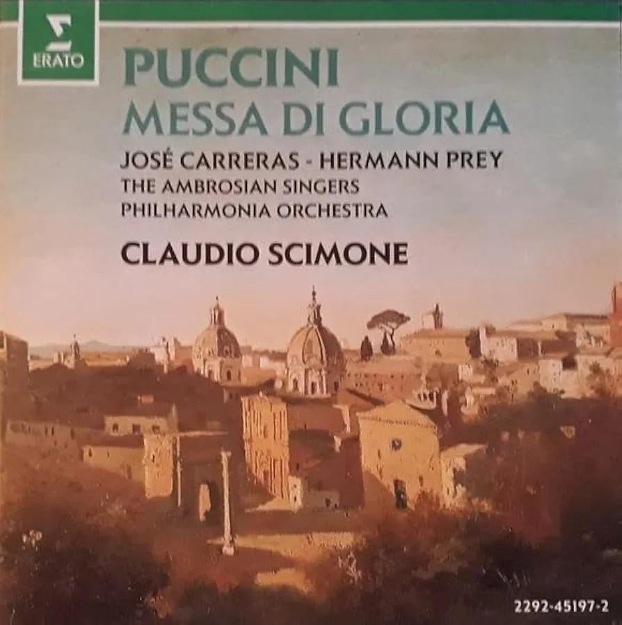 Puccini - Messa di Gloria cd Erato Scimone, Ophalen of Verzenden, Modernisme tot heden, Zo goed als nieuw, Vocaal