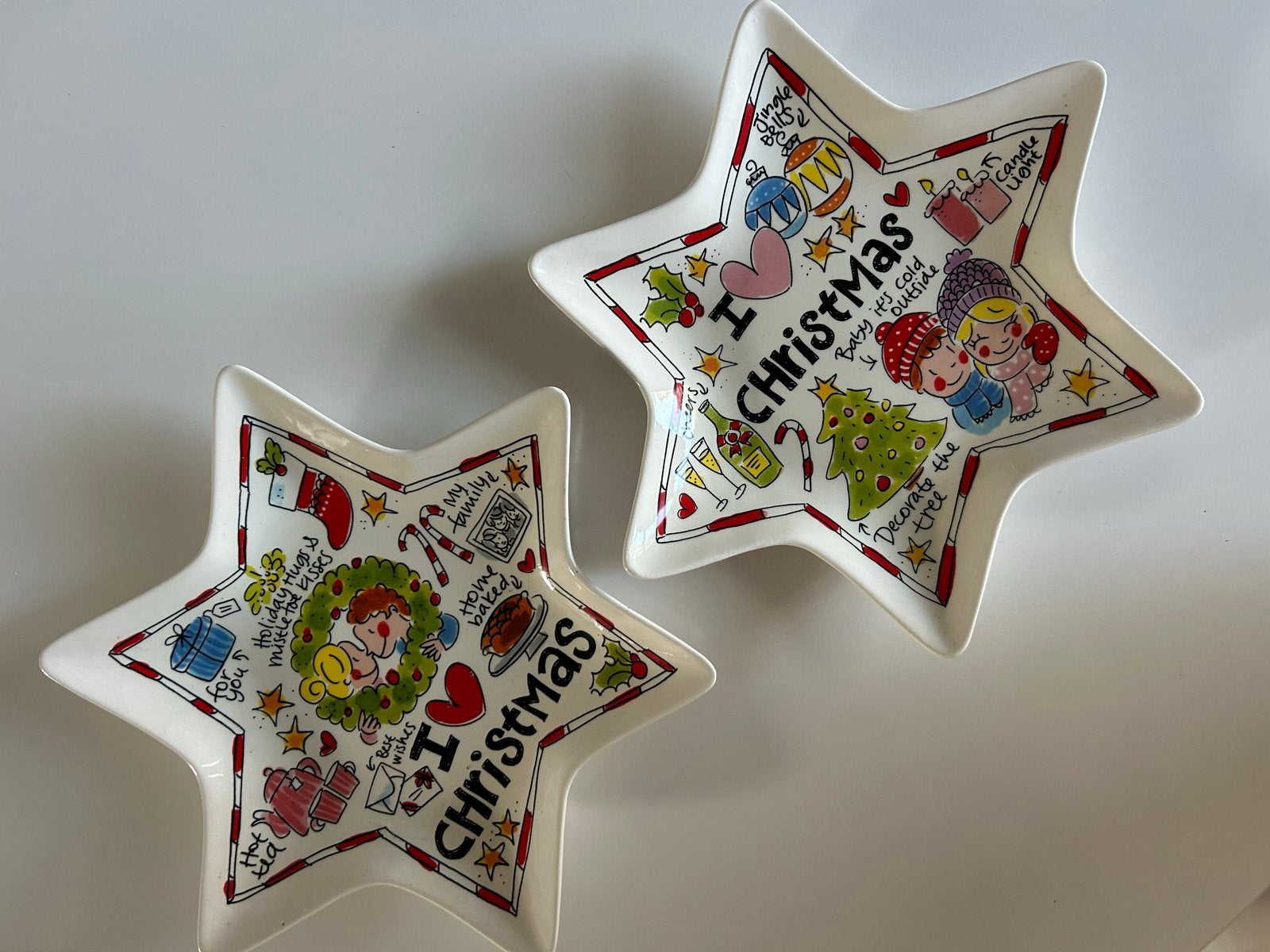 Blond Amsterdam Kerst Bordjes - Ster en Kerstboom, Huis en Inrichting, Keuken | Servies, Ophalen, Zo goed als nieuw, Bord(en)