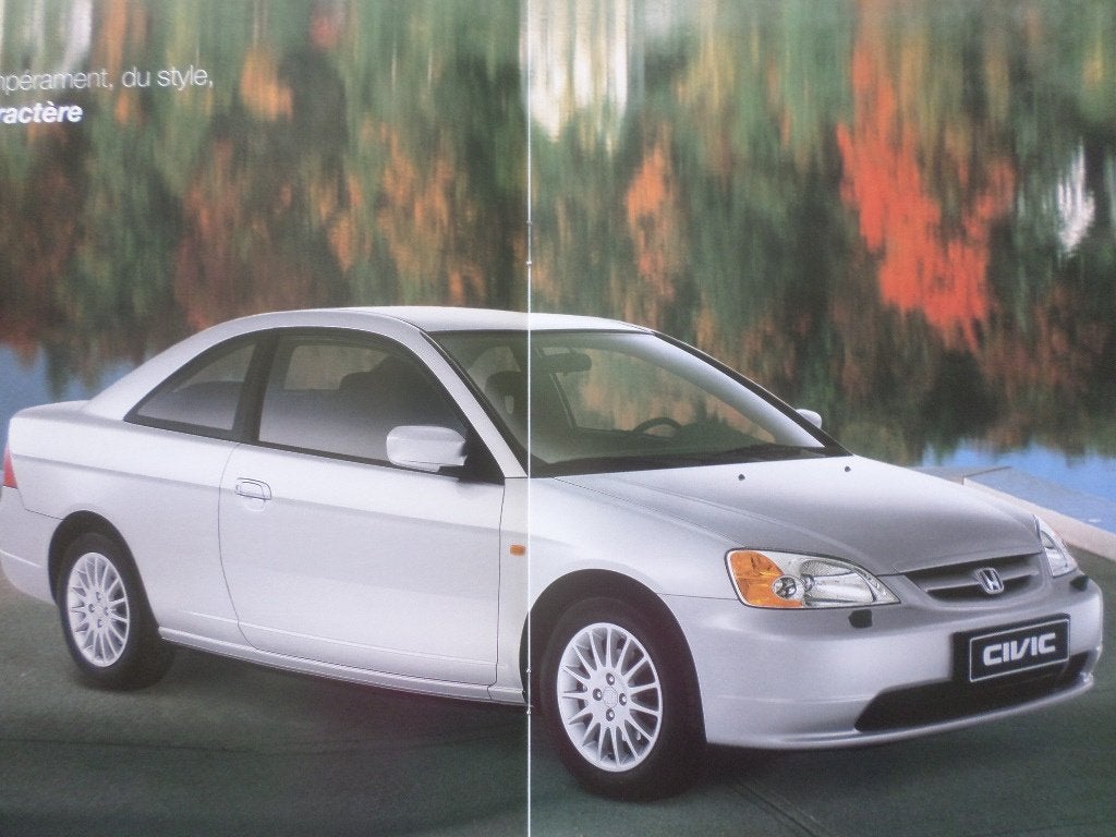 Honda Civic Coupe 2001 Brochure, Ophalen of Verzenden, Zo goed als nieuw, Honda