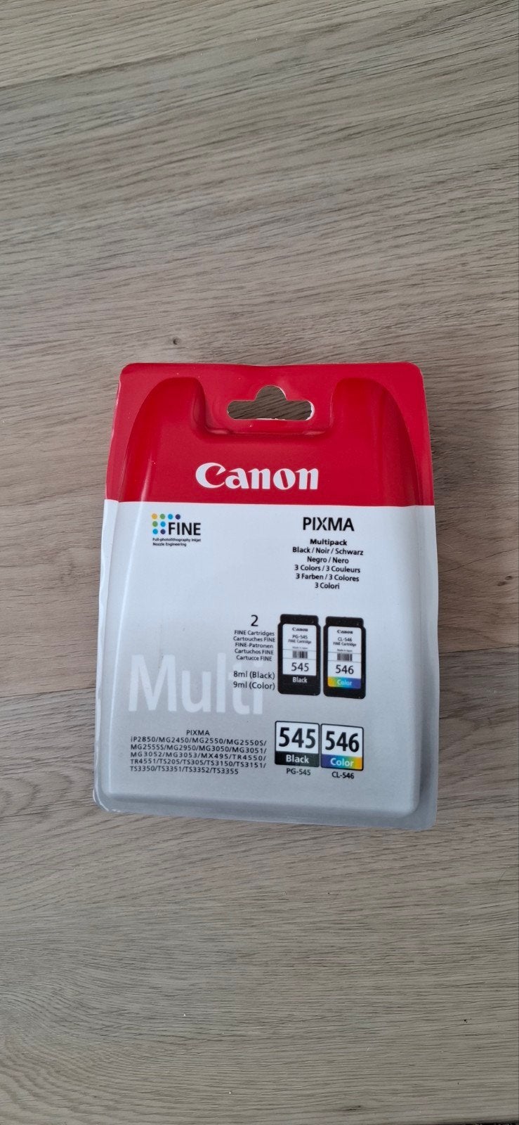 Canon Pixma 545/546 Multipack Inktcartridges Zwart/Kleur, Ophalen of Verzenden, Nieuw, Cartridge, Canon