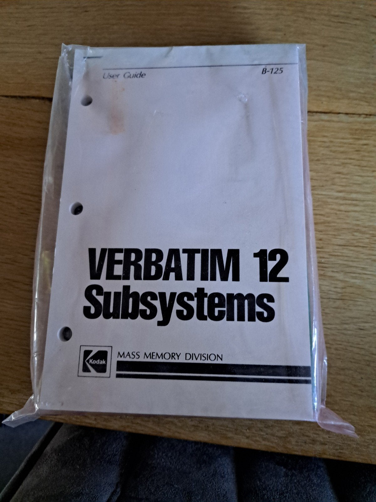 Verbatim 12 Subsystems Mass Memory Division (Kodak), Intern, Onbekend, HDD, Nieuw