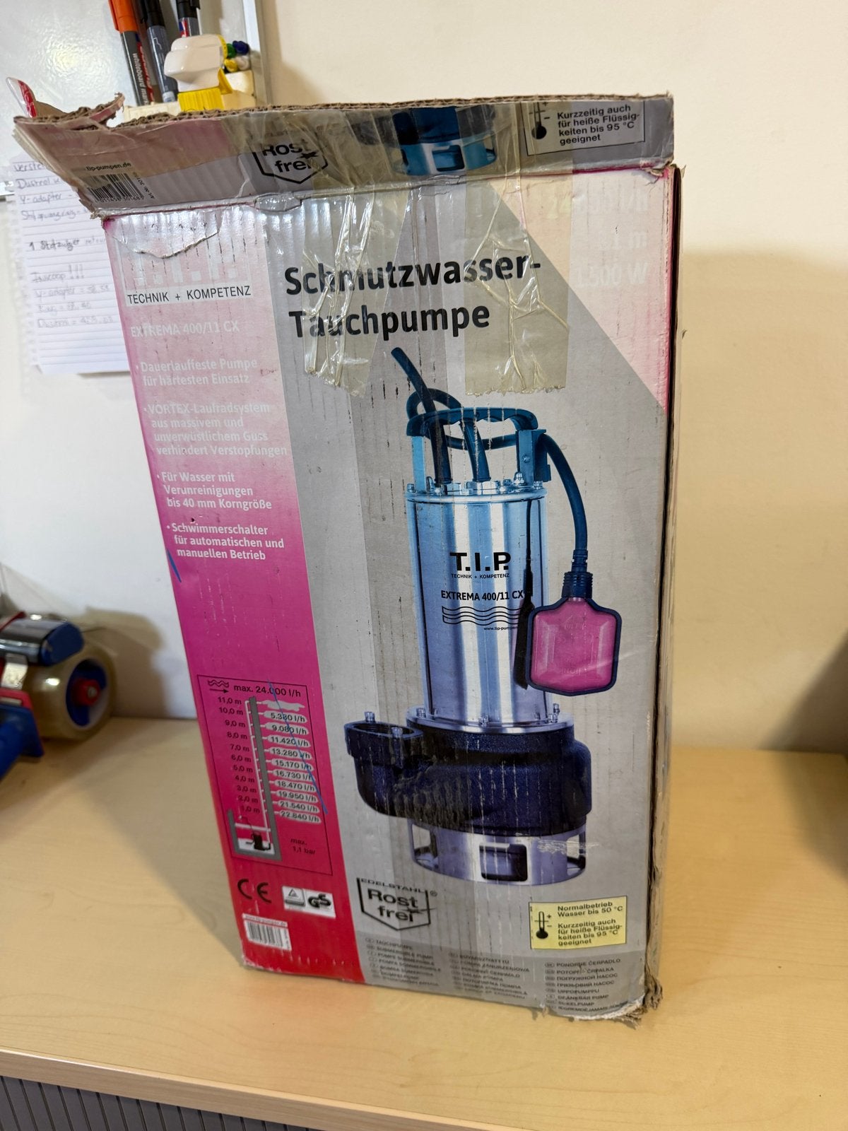 T.I.P. EXTREMA 400/11 CX Vuilwater-dompelpomp, Ophalen, Nieuw, Elektrisch, Dompelpomp