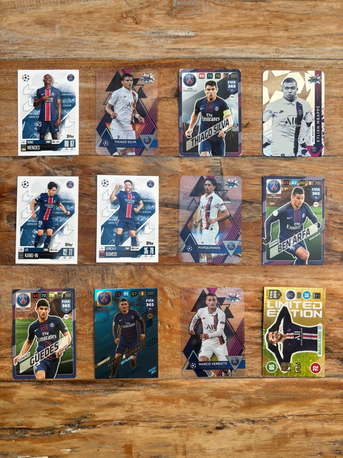 PSG Voetbalkaarten - Diverse Spelers en Collecties, Hobby en Vrije tijd, Stickers en Plaatjes, Ophalen of Verzenden, Zo goed als nieuw