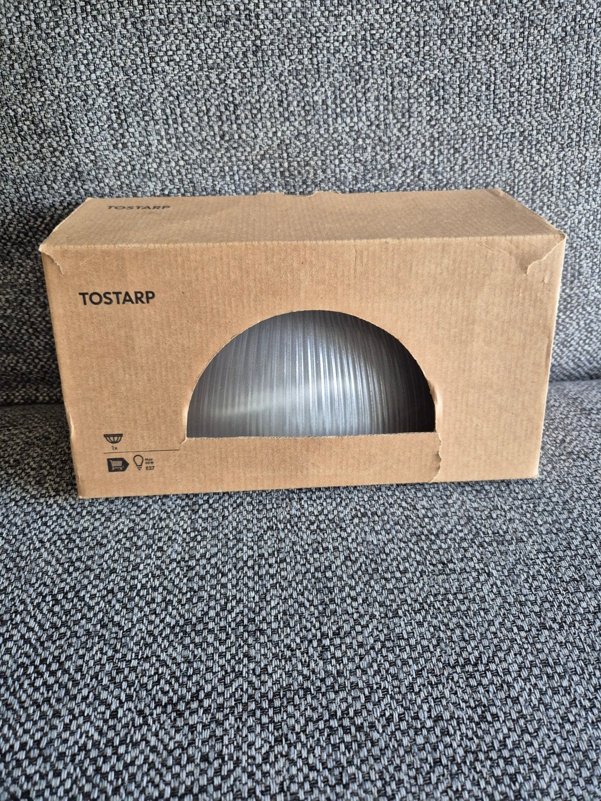 IKEA TOSTARP V0407 wandlamp - geribbeld glas, IKEA, Nieuw, Ophalen of Verzenden, Glas