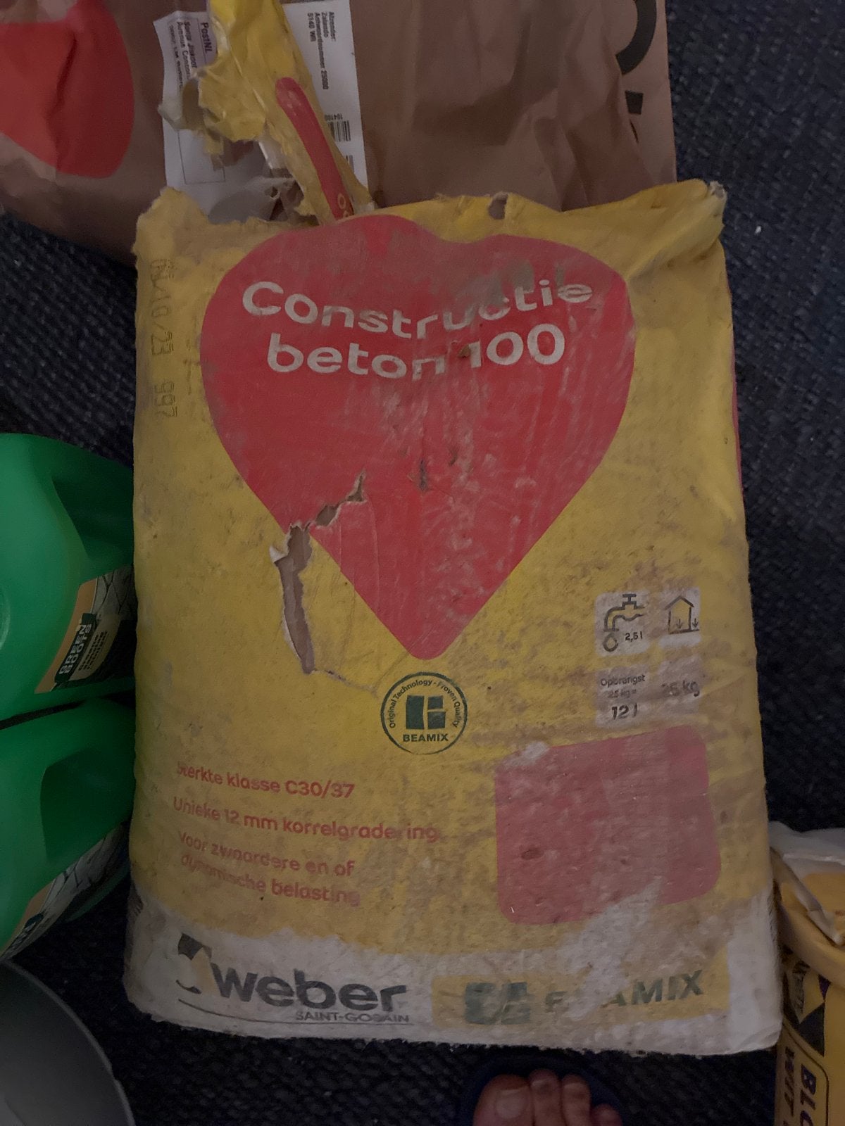 Weber Beamix Constructiebeton 100 - 25 kg, Ophalen, Nieuw