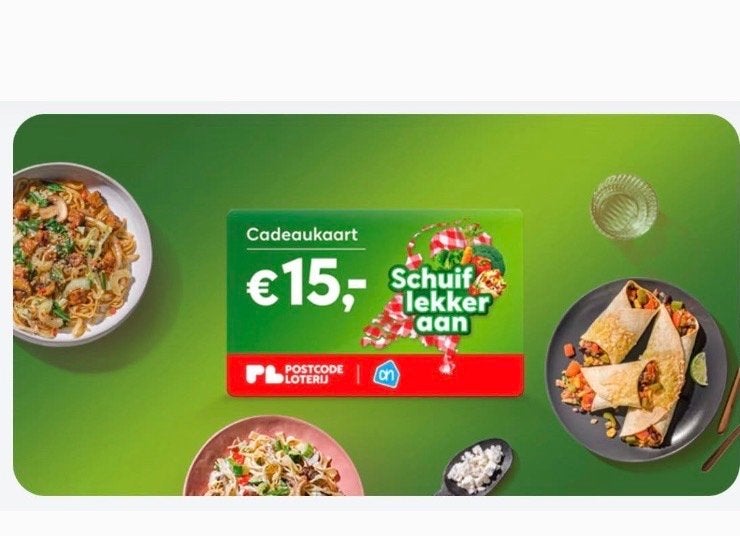 GEZOCHT cadeaukaart postcodeloterij Schuif lekker aan!, Tickets en Kaartjes