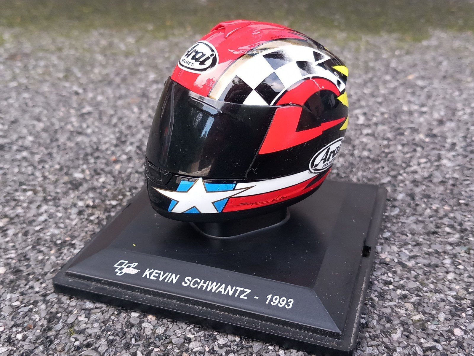 Helm Kevin Schwantz 1993 1/5, Hobby en Vrije tijd, Ophalen of Verzenden, Nieuw, 1:5 t/m 1:8, Motor