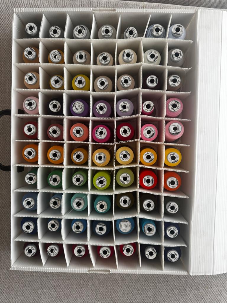 Brildor borduurgaren set - 70 klossen polyester garen, Ophalen of Verzenden, Zo goed als nieuw, Garen of Naald(en)