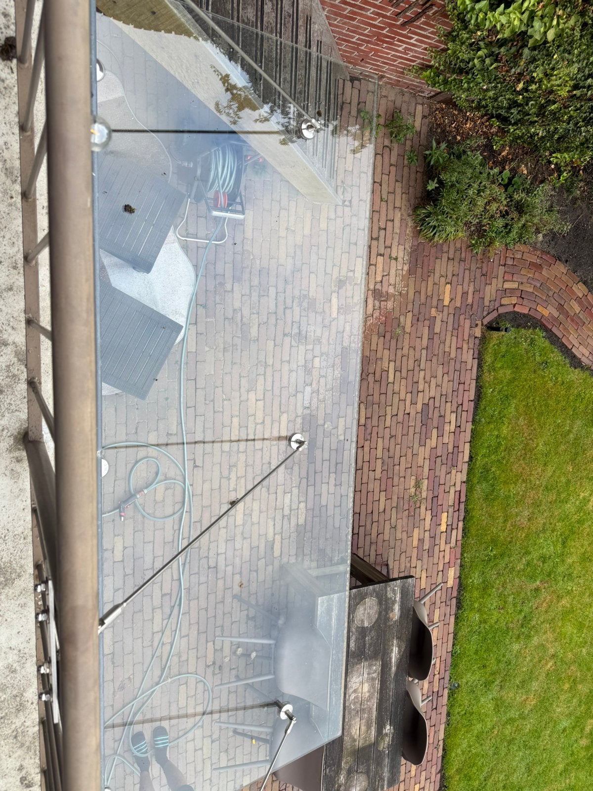 Glazen overkapping, Ophalen, Zo goed als nieuw, 160 cm of meer, Glasplaat