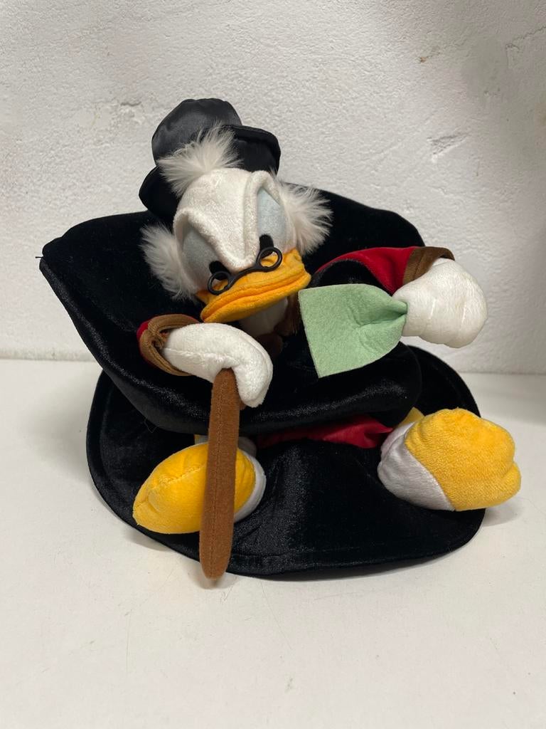 Dagobert Duck Knuffel - Disney Scrooge McDuck, Ophalen of Verzenden, Zo goed als nieuw