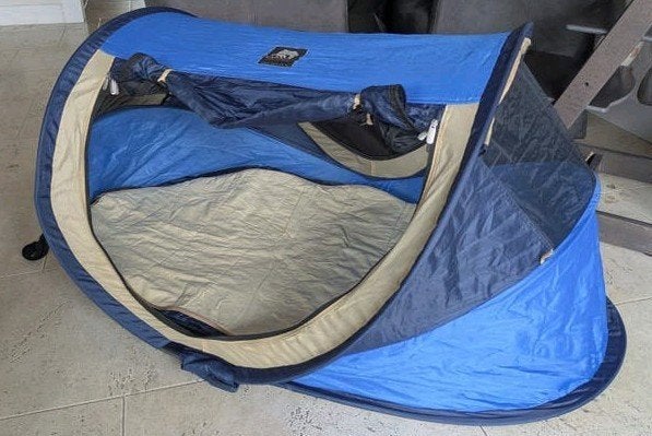 Deryan Peutertent met Matras en Slaapzak, Ophalen of Verzenden, Gebruikt