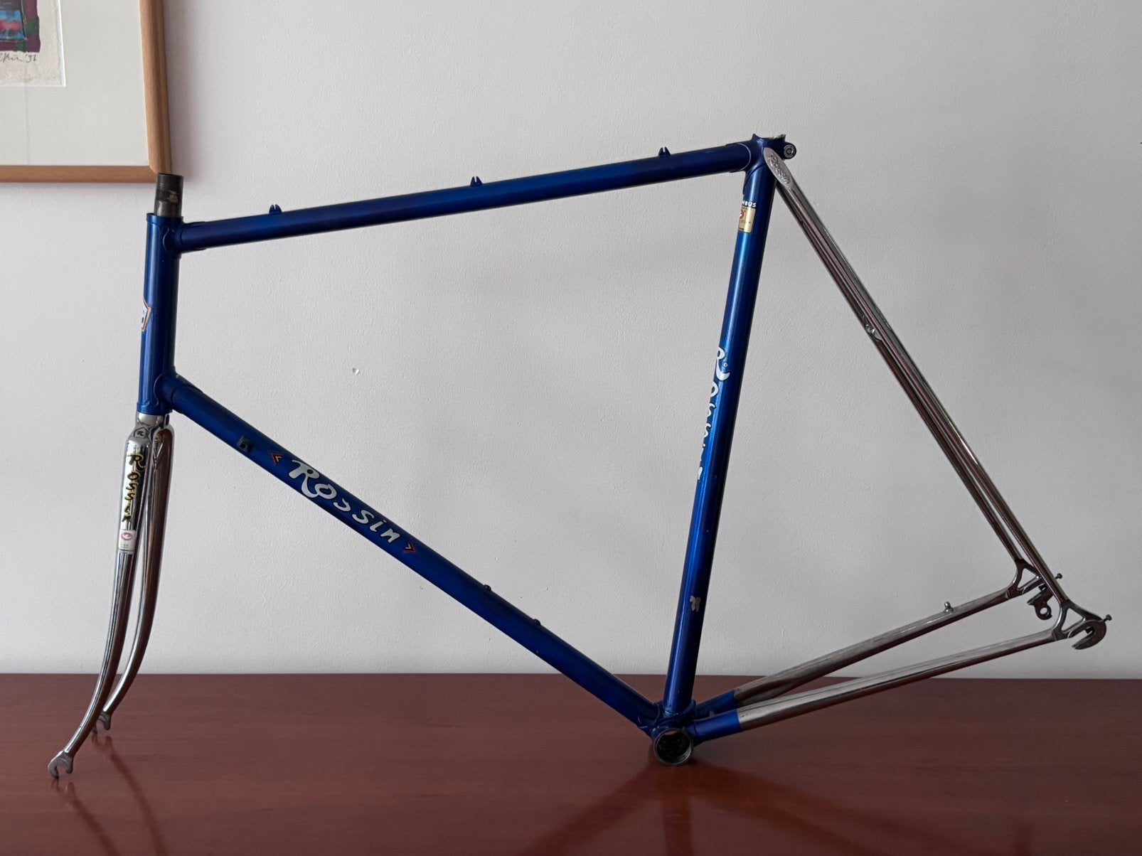 Rossin Record, frame en vork, Columbus SL, ZGAN, Zo goed als nieuw, 53 tot 57 cm, Ophalen, Overige merken