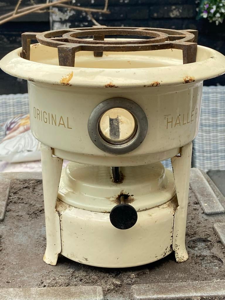 Originele Haller 1 pit petroleum stel, Ophalen of Verzenden
