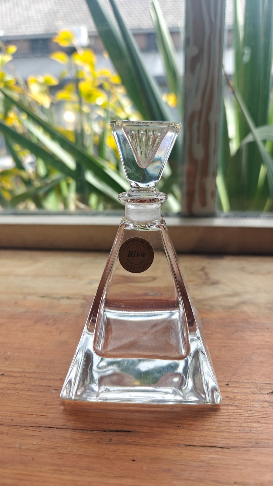 Riva Loodkristal Flesje 24% - 10cm, Antiek en Kunst, Ophalen of Verzenden