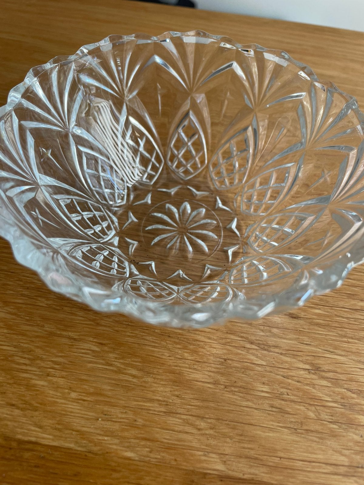 Kristallen schaaltje 5x, Huis en Inrichting, Ophalen of Verzenden, Glas, Overige stijlen, Schaal of Schalen