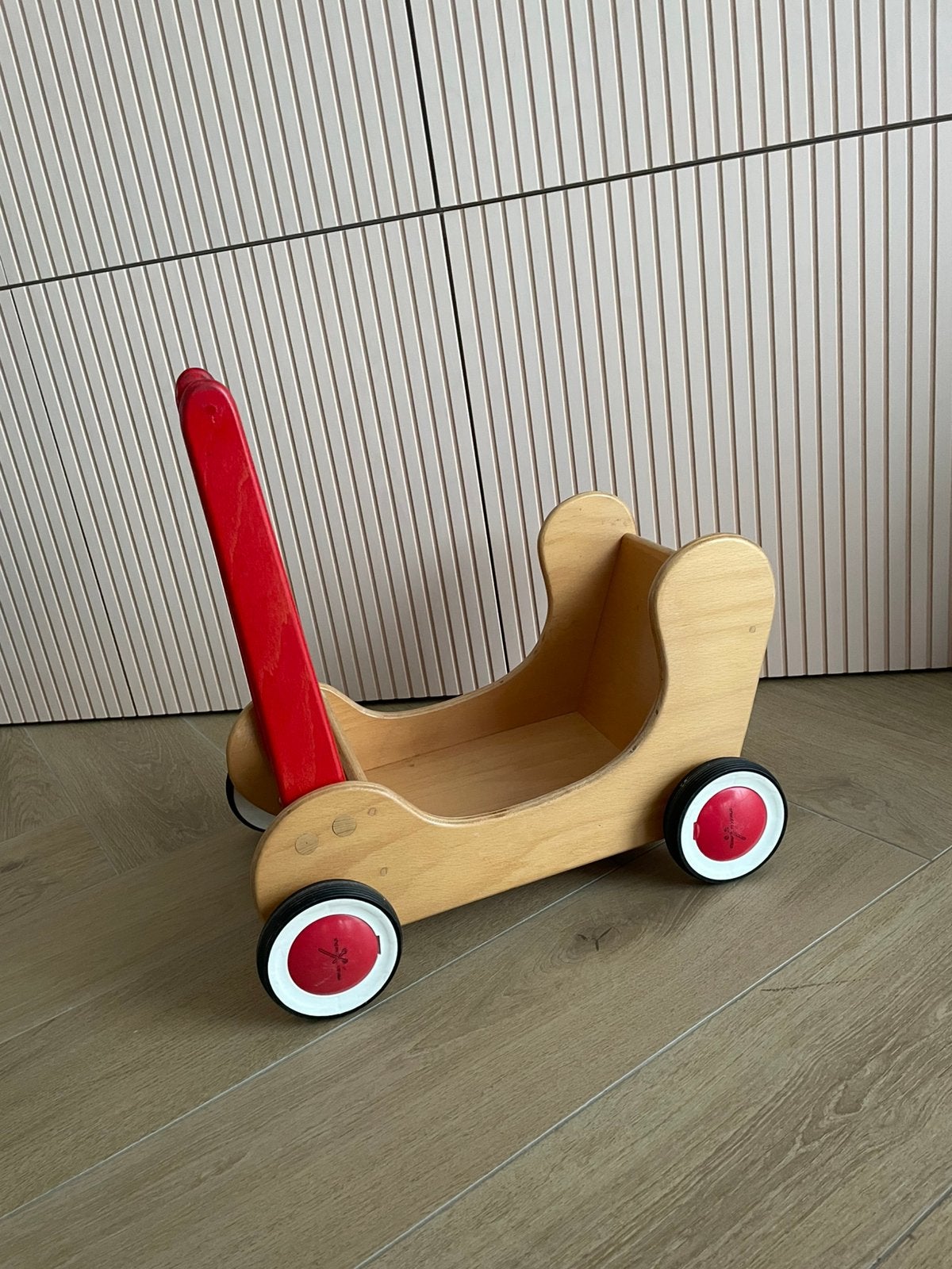 Van Dijk speelgoed / toys mooie kinderwagen cq loopkar, Ophalen, Zo goed als nieuw, Duw- of Trekspeelgoed