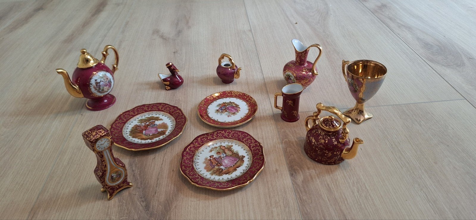 verzameling Limoges & vintage porselein - Fragonard - goud, Ophalen of Verzenden