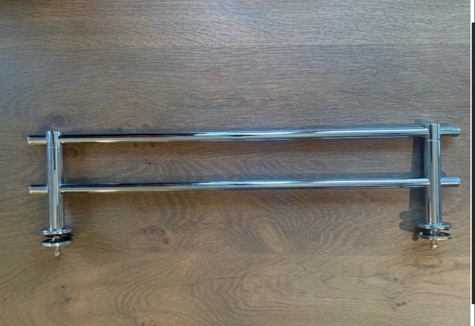 Plieger handdoekbeugel voor designradiator dubbel ZGAN, Minder dan 30 cm, Overige typen, Minder dan 60 cm, Ophalen of Verzenden