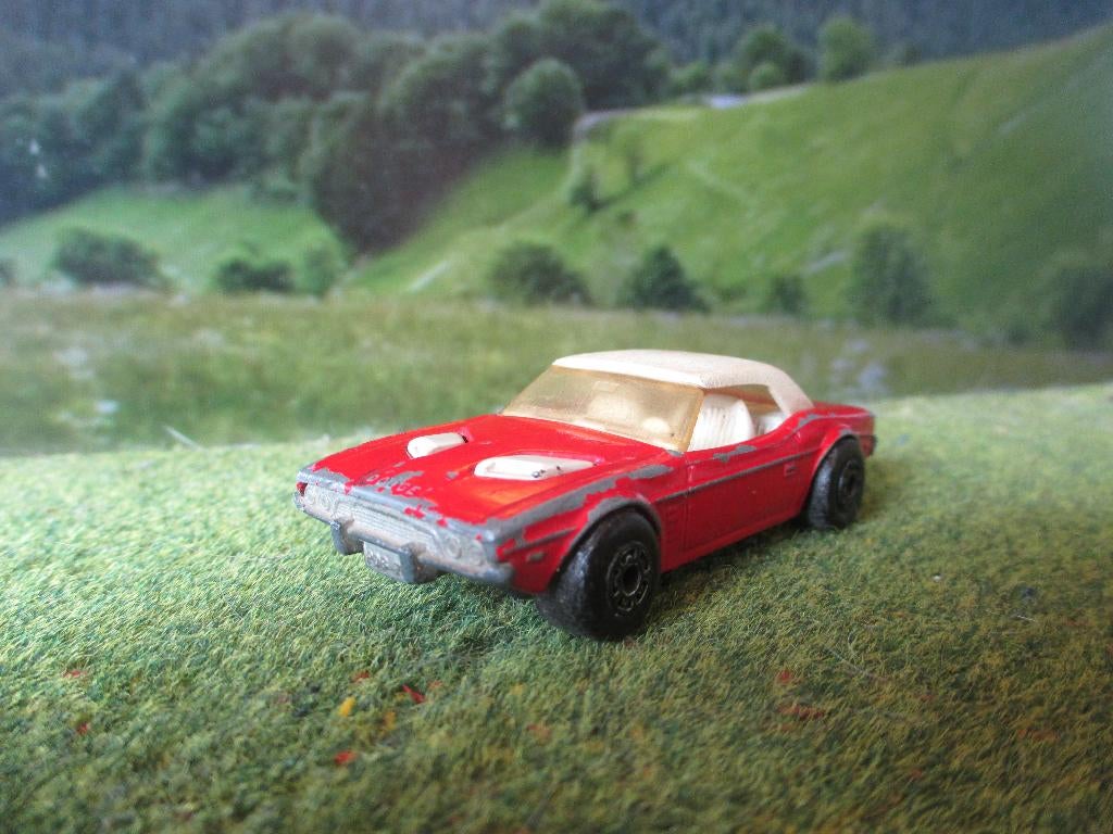 1:65 Dodge Challenger Matchbox Superfast MET WIT INTERIEUR, Ophalen of Verzenden, Gebruikt, Auto