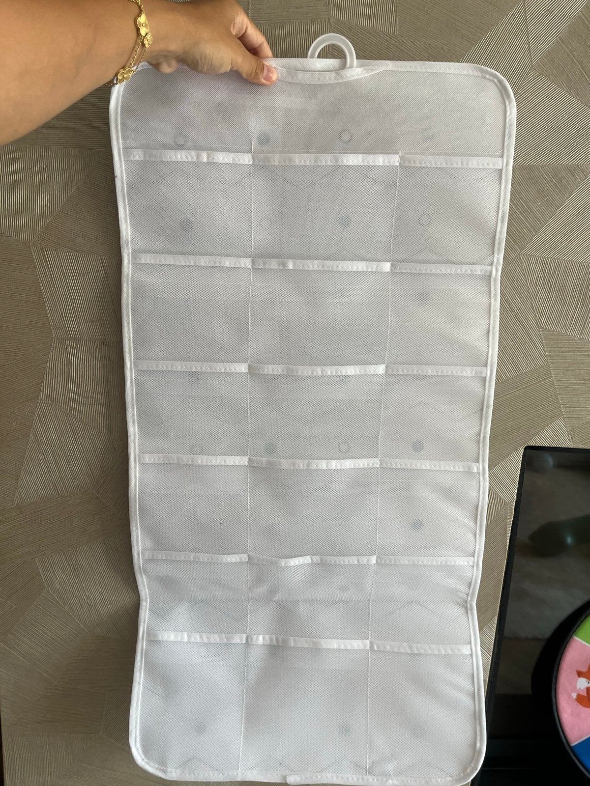Verdeler met hanger voor sokken, ondergoed of accessoires, Ophalen of Verzenden, Nieuw, Wit, Textiel