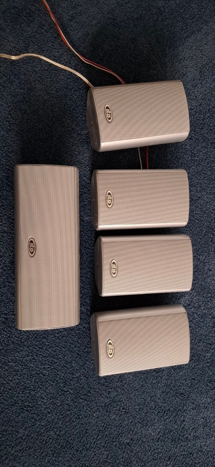 Eltax Speakerset - 4 Satelliet speakers en 1 Center speaker, Overige merken, Gebruikt, Speakerset, Ophalen of Verzenden