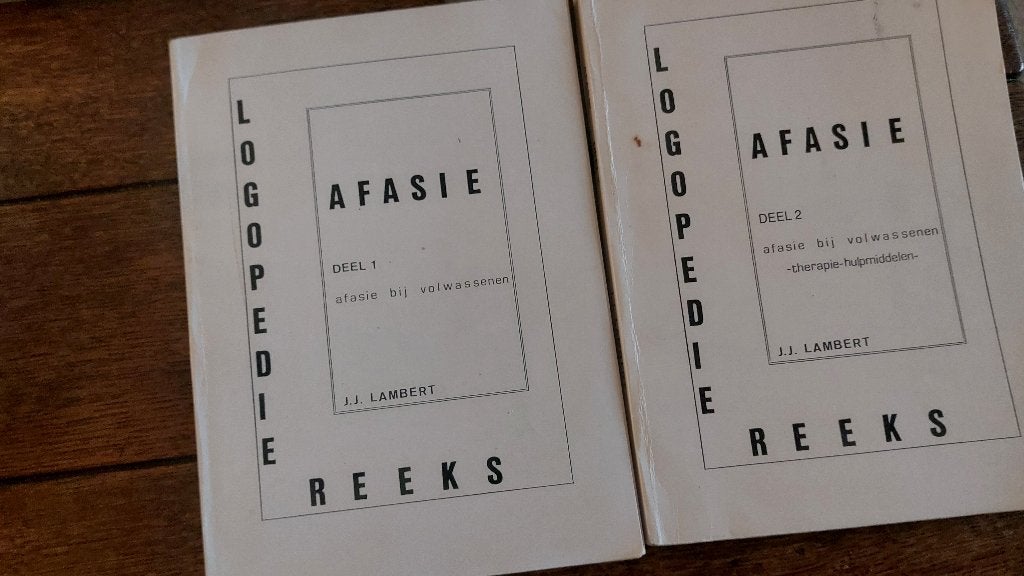 logopedie reeks: AFASIE deel 1 en deel 2- J.J.LAMBERT, Ophalen of Verzenden, Zo goed als nieuw, Overige wetenschappen