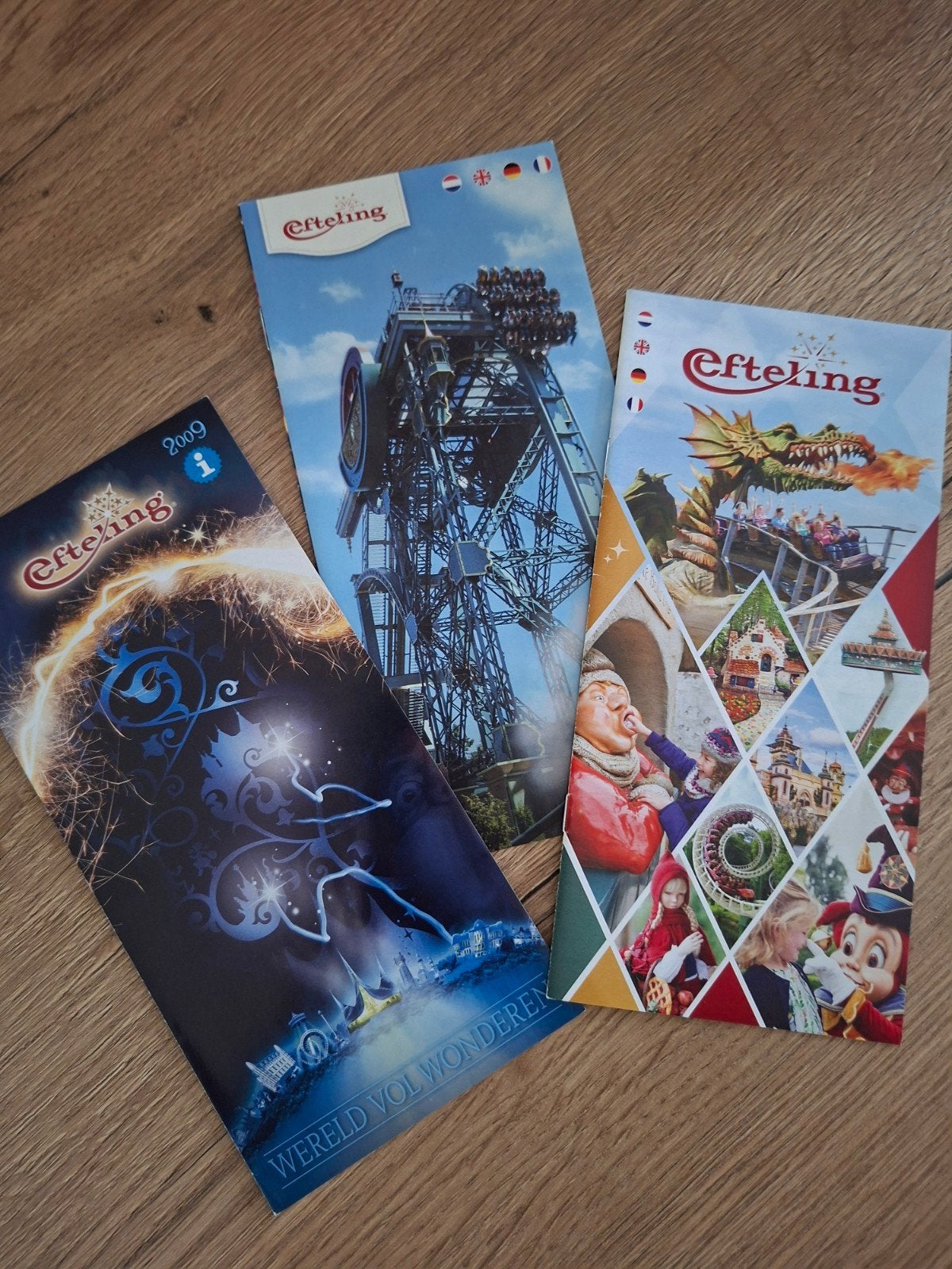 3 Efteling informatieboekjes - Wereld vol Wonderen, Ophalen of Verzenden, Gebruikt, Overige typen