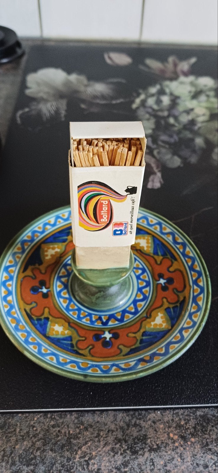 Plateel luciferhouder, Verzamelen, Ophalen of Verzenden, Zo goed als nieuw, Porselein, Kop en/of schotel