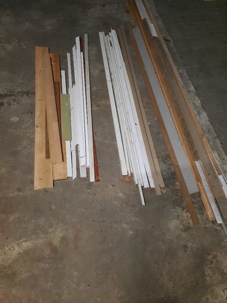 Partij vuren latten, plinten, lijsten, planken, Ophalen, Minder dan 25 mm, Nieuw, Plank