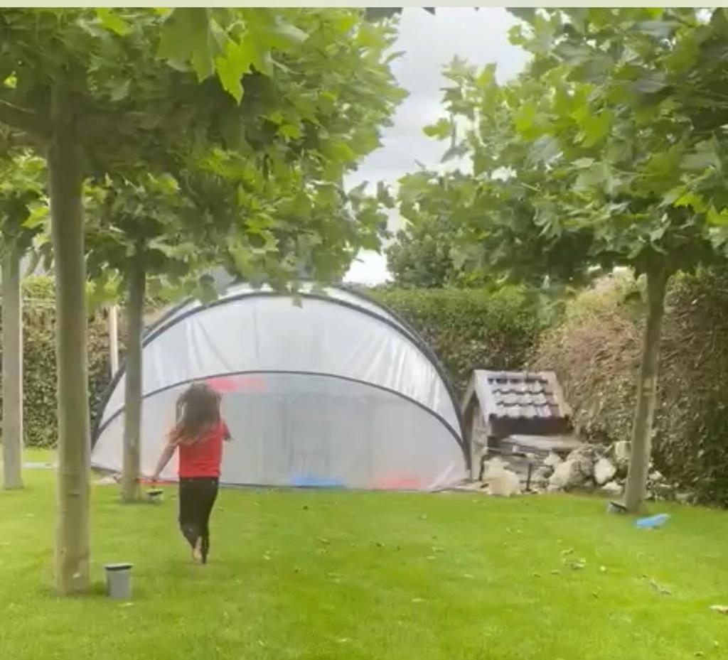 Sunny Zwembadkoepel maat m 4.40 meter, Tuin en Terras, Ophalen, Gebruikt, Afdekzeil