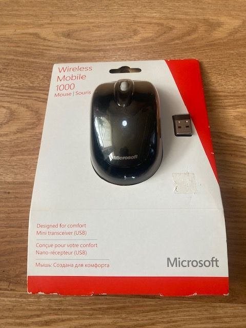 Microsoft Wireless Mobile Mouse 1000, Computers en Software, Muis, Nieuw, Ergonomisch, Ophalen of Verzenden