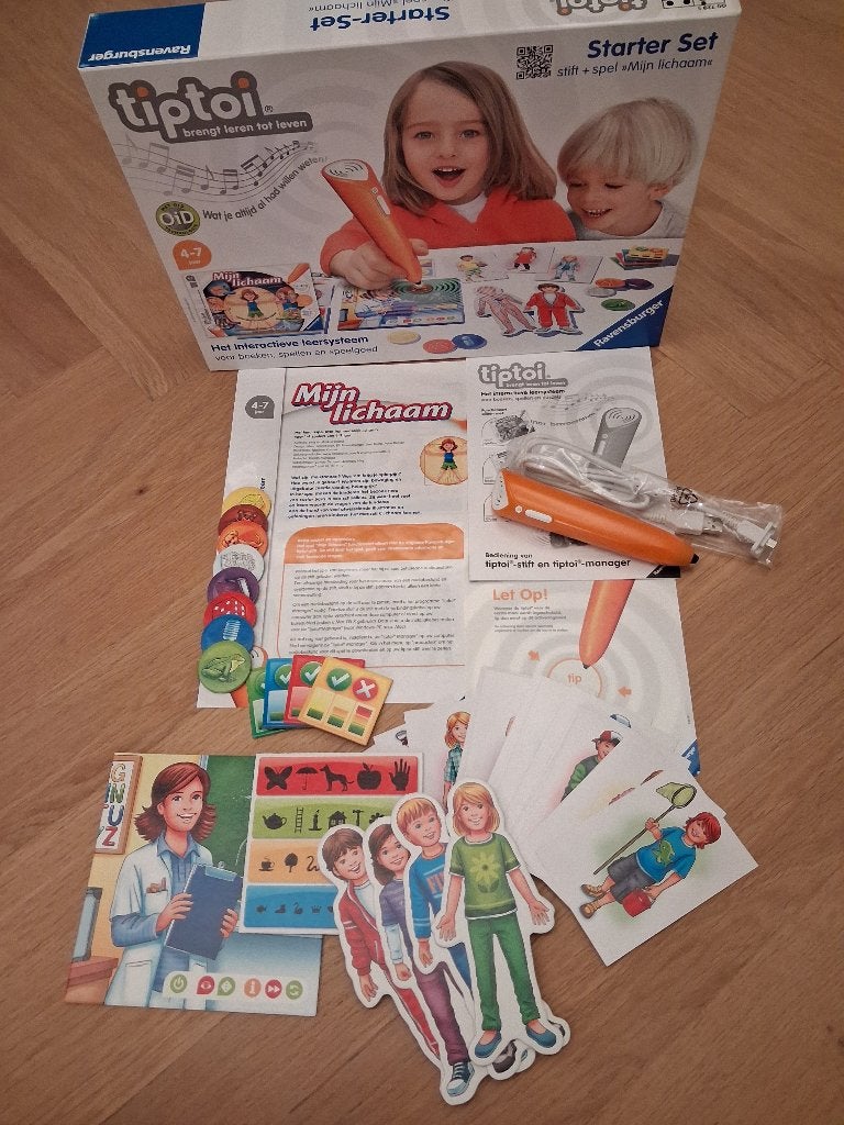 Tiptoi pen en spel "Mijn lichaam", Kinderen en Baby's, Ophalen of Verzenden, Zo goed als nieuw, Ontdekken, Met licht