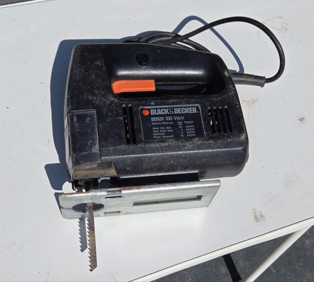 Black & Decker Decoupeerzaag BD531/H1A - 350W, Gebruikt, Decoupeerzaag, Ophalen of Verzenden, Black & Decker